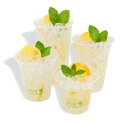 Planet  Flat Style PLA Lids for Clear Cold Cups