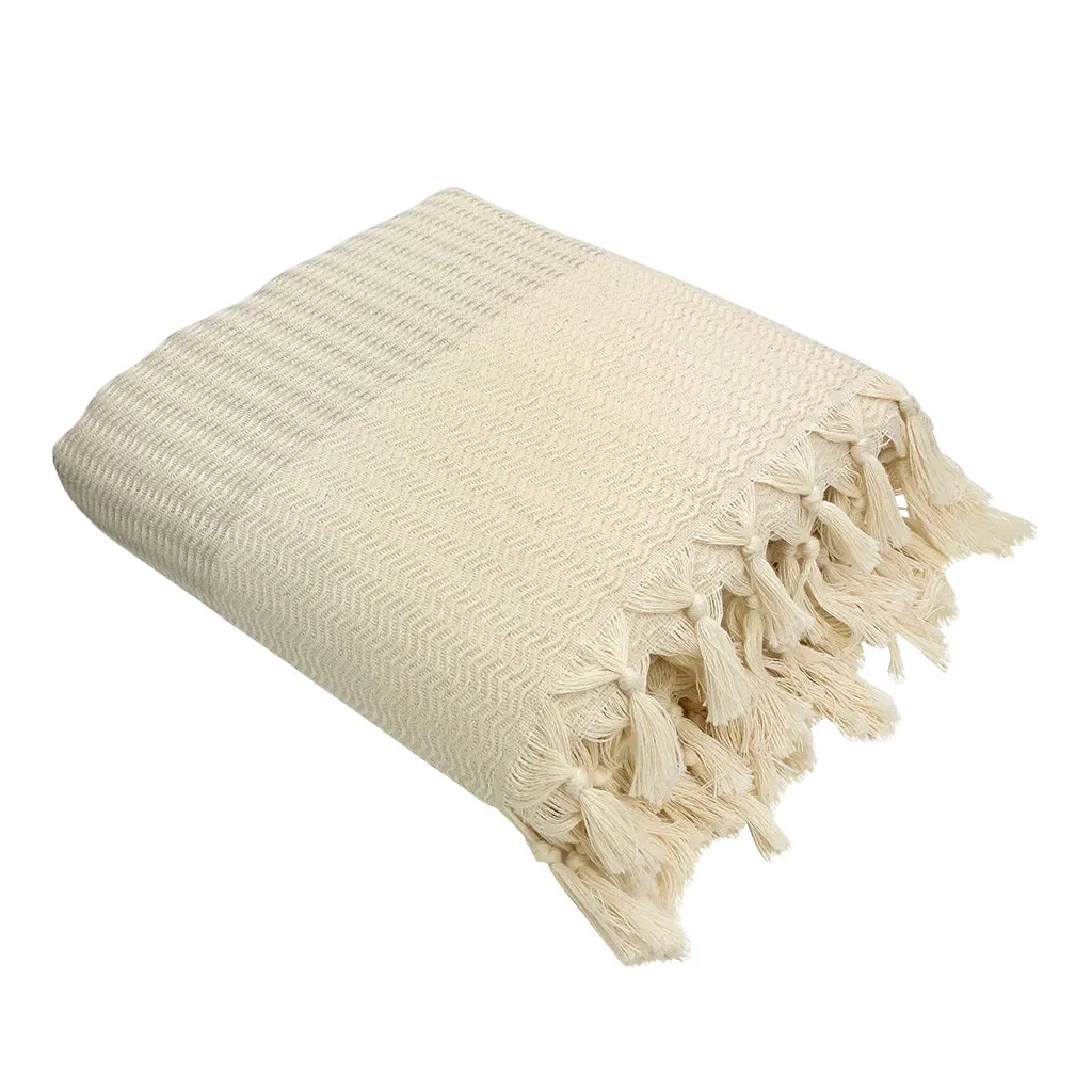 Plush Wavy Turkish Throw by SLATE   SALT