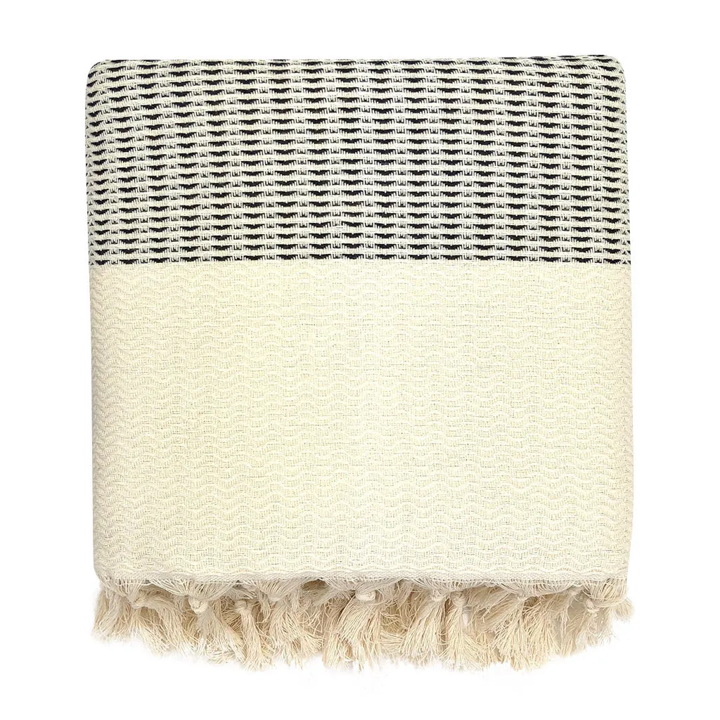 Plush Wavy Turkish Throw by SLATE   SALT