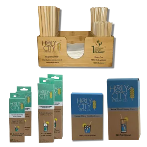 Premium Home Bar Starter Package by Holy City Straw Company