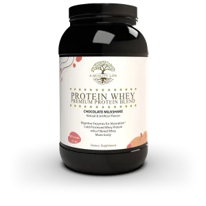 Protein Whey Premium Protein Blend Chocolate Milkshake by A Quality Life Nutrition