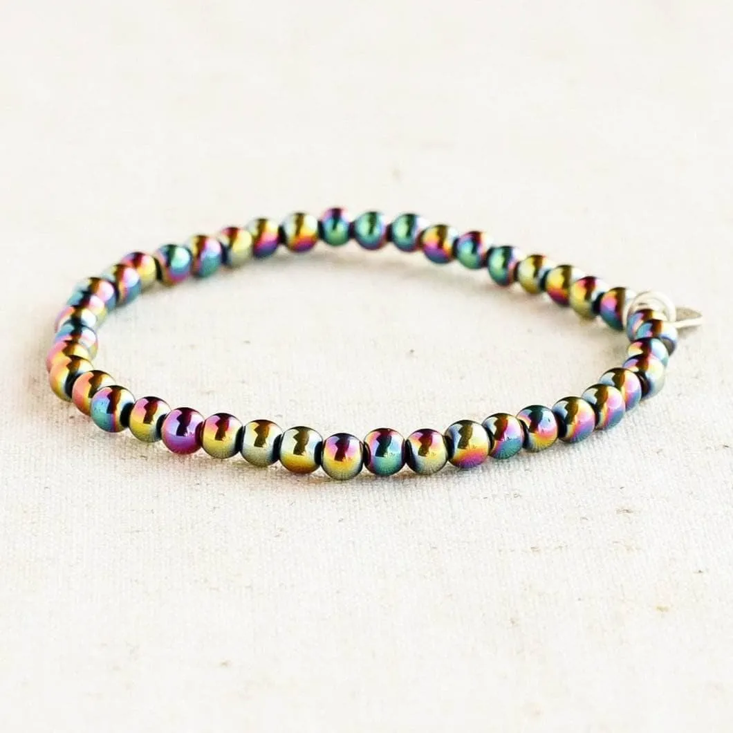 Rainbow Hematite Energy Bracelet by Tiny Rituals