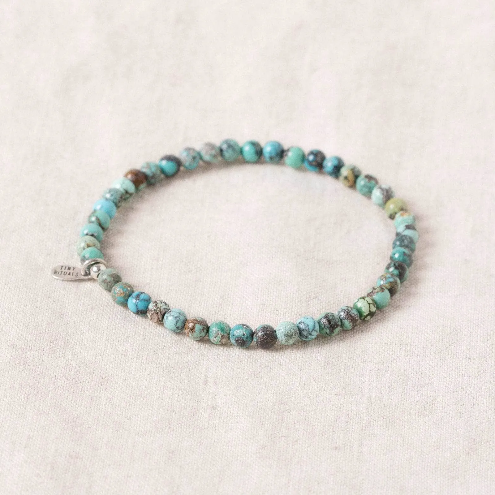 Real Genuine Turquoise Energy Bracelet by Tiny Rituals