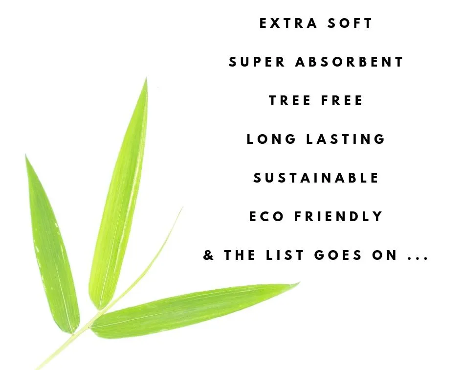 Reusable Bamboo Kitchen Paper Towels - Tree-Free. Eco-Friendly Rolls. 4-Pack by ecozoi