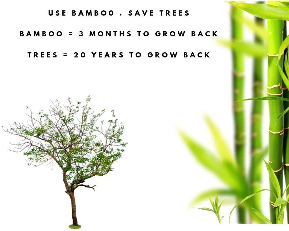 Reusable Bamboo Kitchen Paper Towels - Tree-Free. Eco-Friendly Rolls. 4-Pack by ecozoi