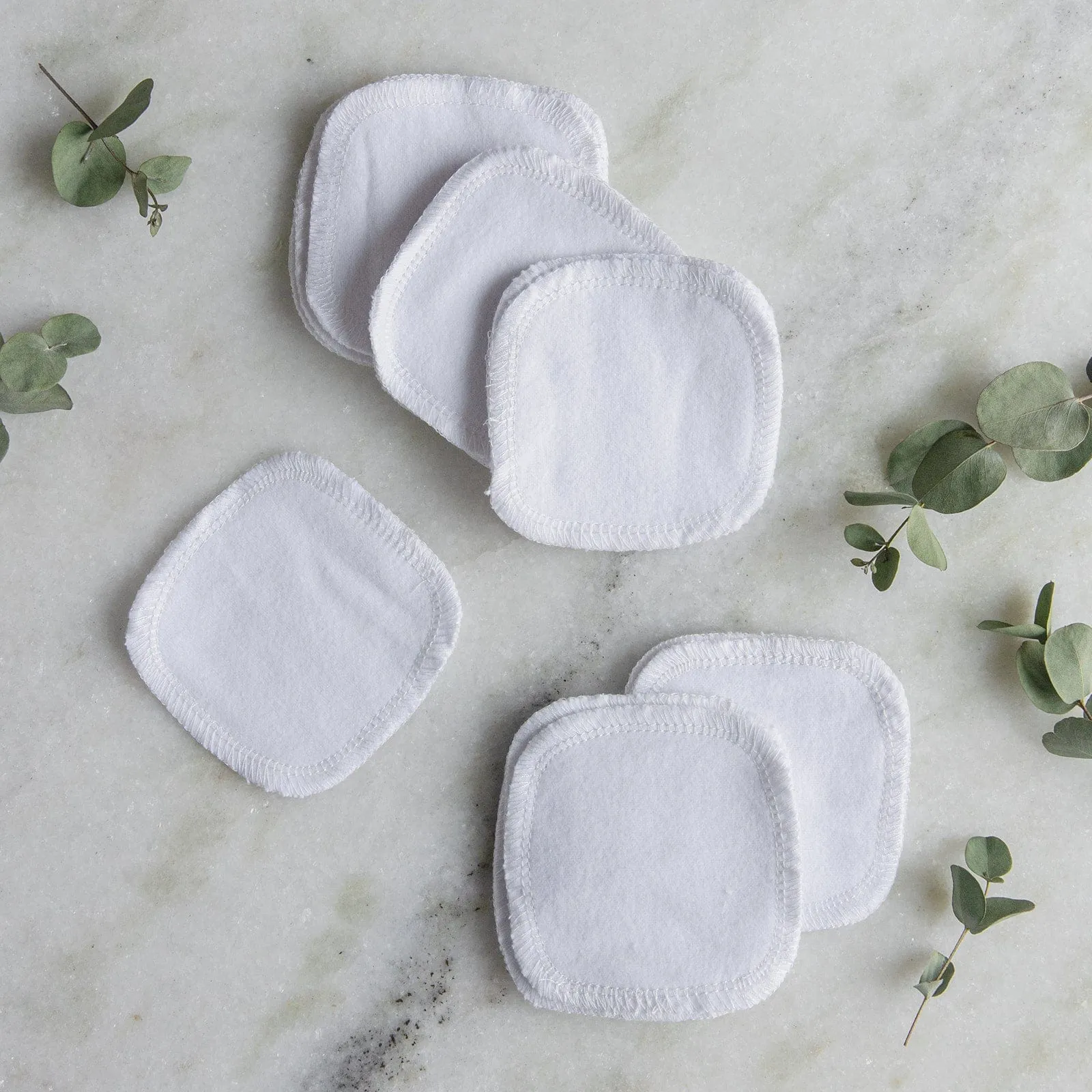 Reusable Facial Rounds - Reusable Cotton Pads. 100% Organic Cotton. Multiple Colors. 20 Pack