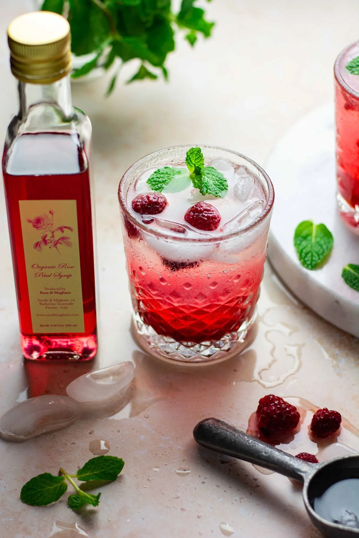 Rose Syrup. Certified Organic - 8.5 oz (250mL)