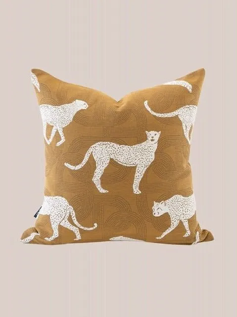 Safari Decorative Terracotta Throw Pillowcase. Earthy Tone Modern Fall Decors