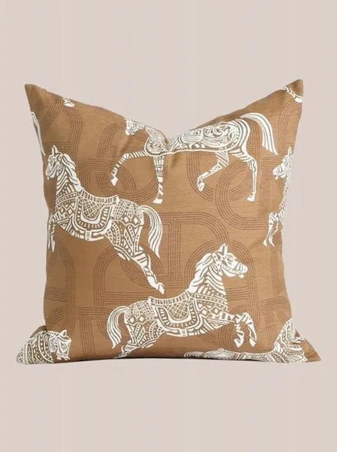 Safari Decorative Terracotta Throw Pillowcase. Earthy Tone Modern Fall Decors