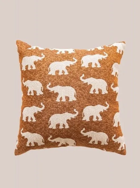 Safari Decorative Terracotta Throw Pillowcase. Earthy Tone Modern Fall Decors