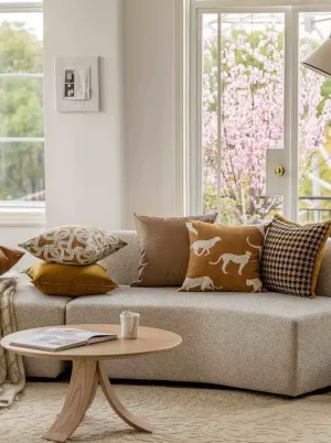 Safari Decorative Terracotta Throw Pillowcase. Earthy Tone Modern Fall Decors