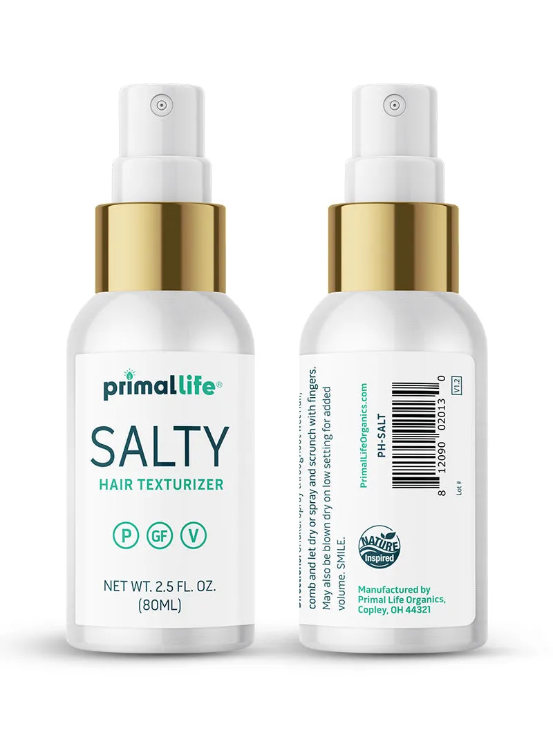 Salty Hair Texturizing Spray. 2.5 oz. by Primal Life Organics