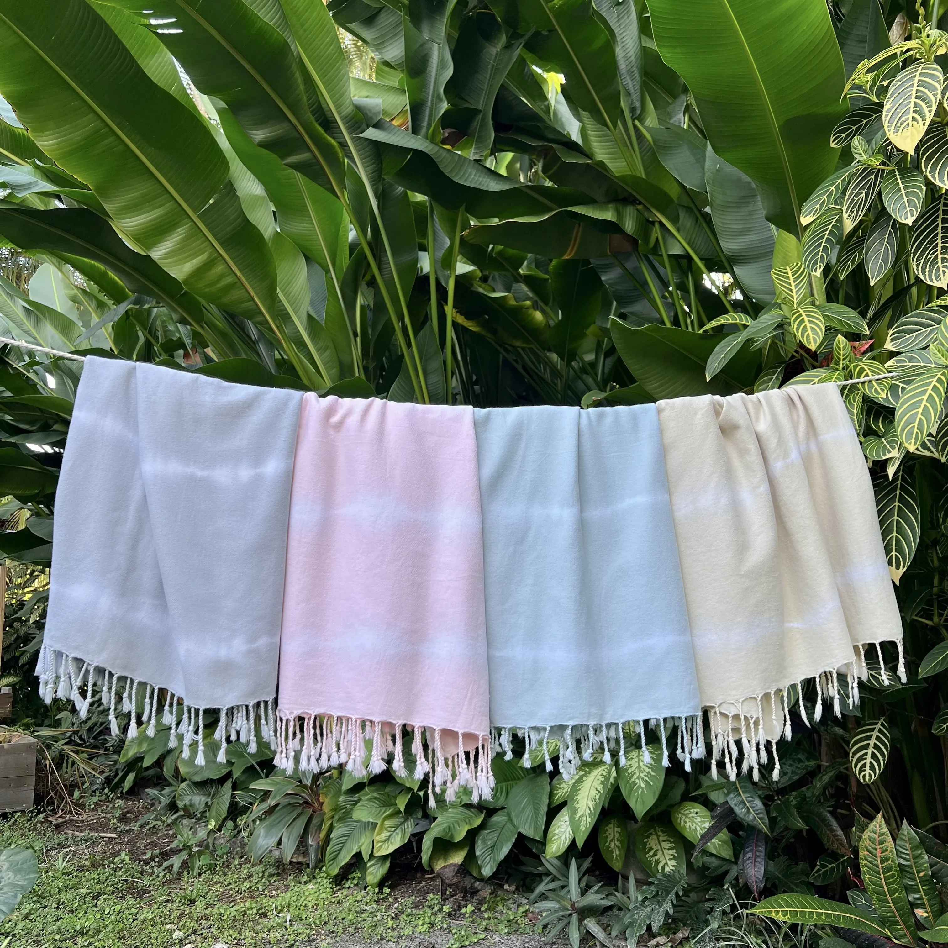 Sand Tie Dye Turkish Beach Towel by SLATE   SALT