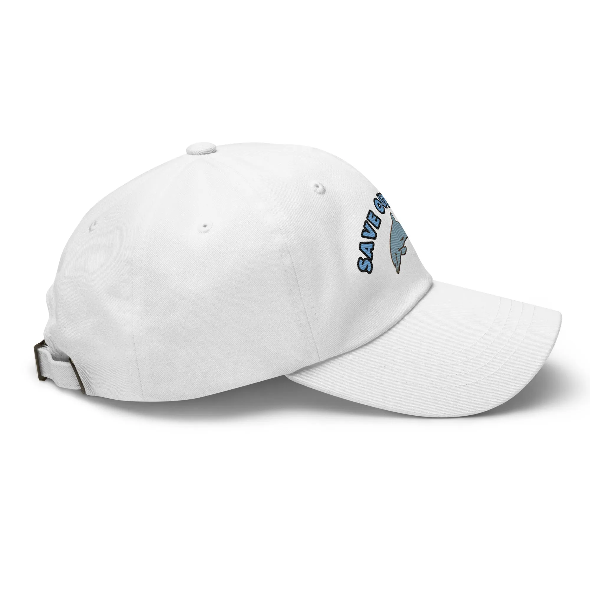 Save Our Seas Dolphin Dad hat: Pulls 4 pounds of ocean plastic!