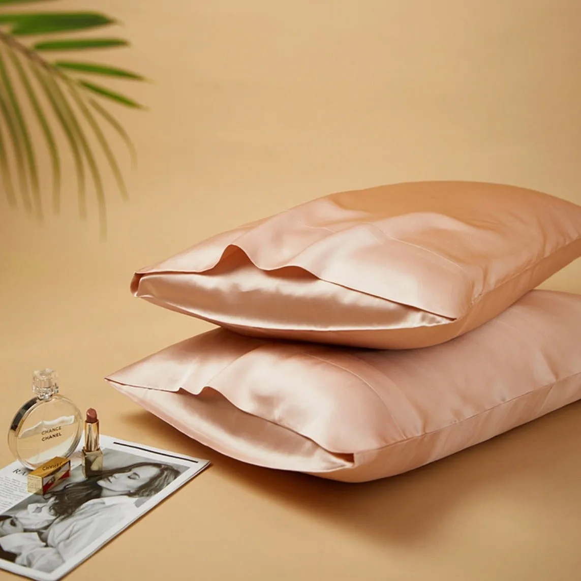Silky Gift Box: 6A Grade 100% Organic Mulberry Silk Pillowcase Set of 2 Pcs - 30 Momme. Pure Silk on Both Sides