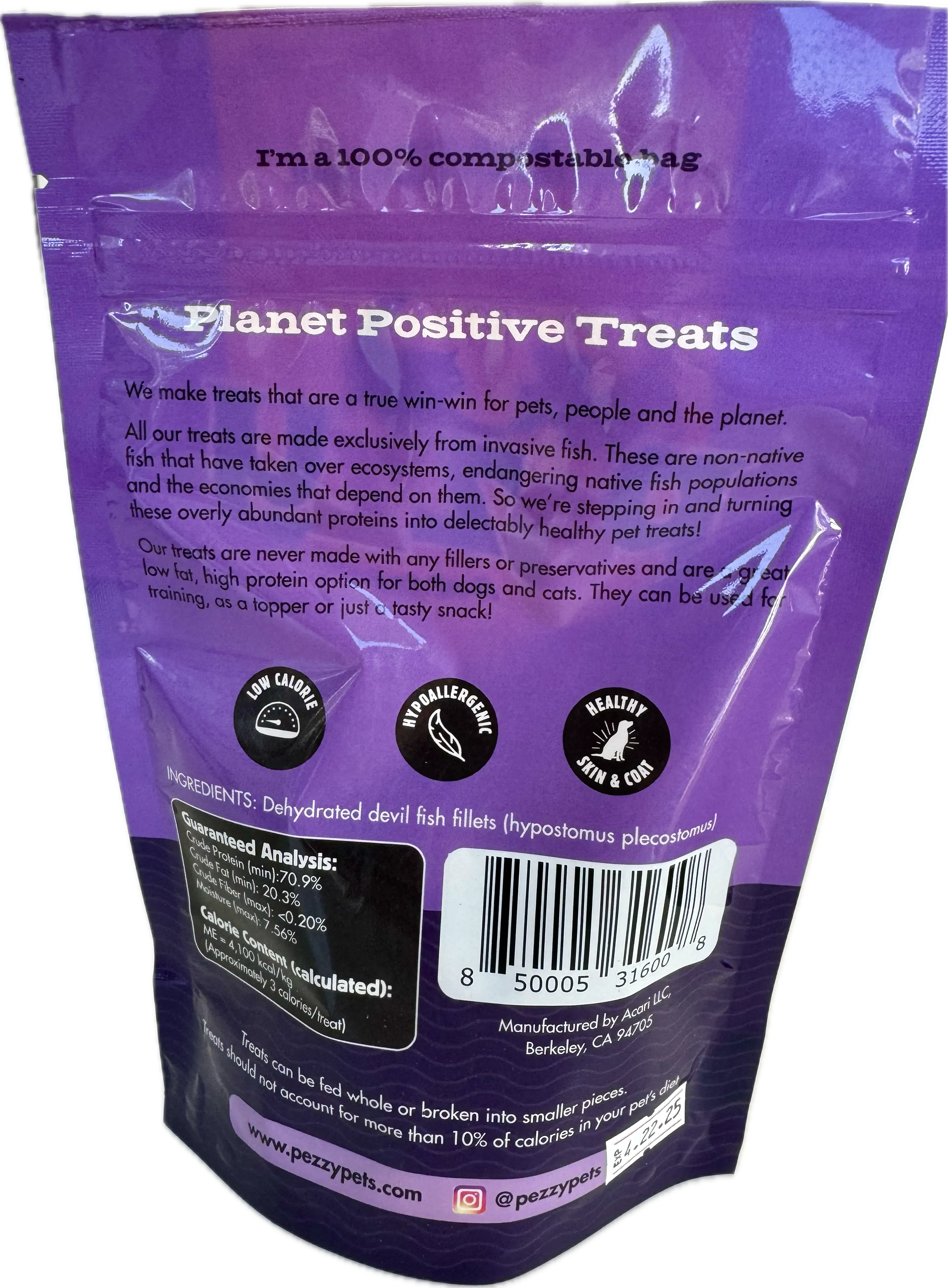 Silver Carp Chips (Single Ingredient Treat)