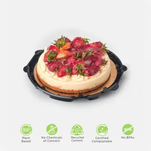 Simply Secure 7 Cake Base. Licorice. PLA. 100/Case