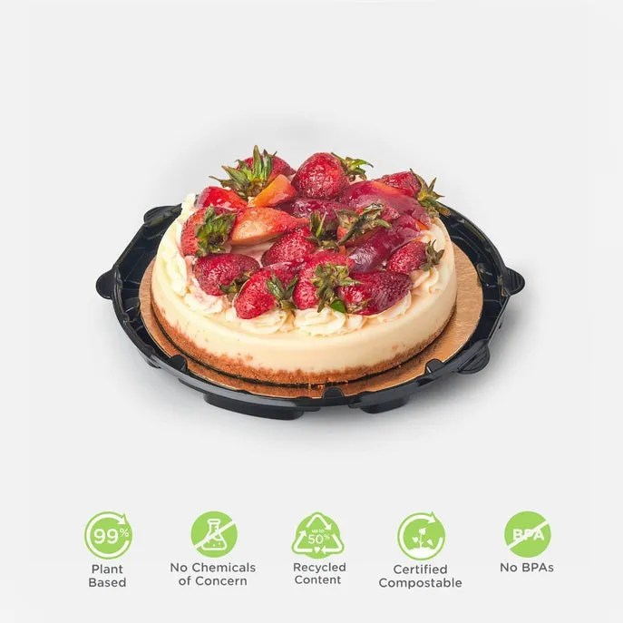 Simply Secure 7 Cake Base. Licorice. PLA. 100/Case