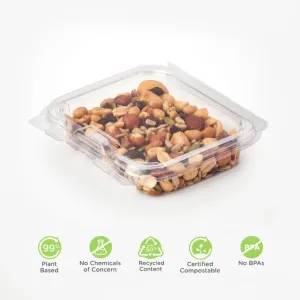 Simply Secure 8 oz. Multi-purpose Package. Crystal Clear. PLA. 312/Case