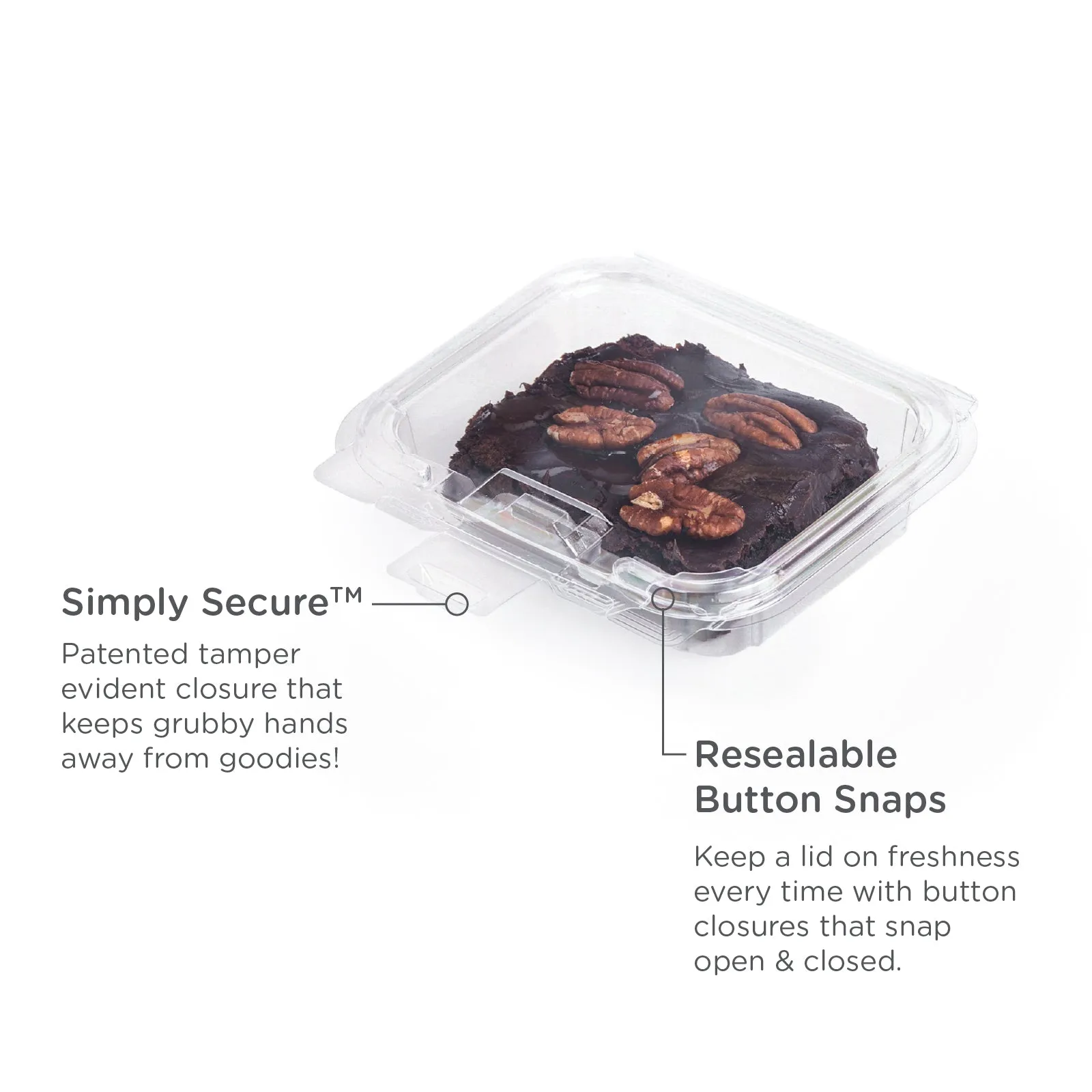 Simply Secure 8 oz. Multi-purpose Package. Crystal Clear. PLA. 312/Case
