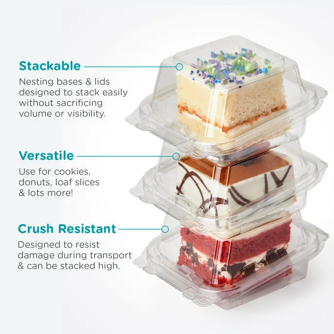Simply Secure Single 2.5 Dessert Package. Crystal Clear. PLA. 162/Case