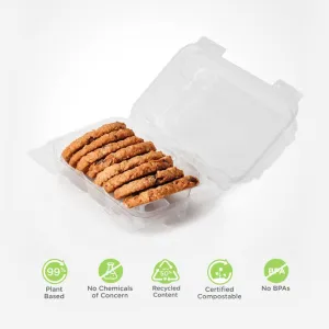 Single Row 3 Cookie. Donut & Sliced Loaf Angled Display Package . Crystal Clear. PLA. 275/Case