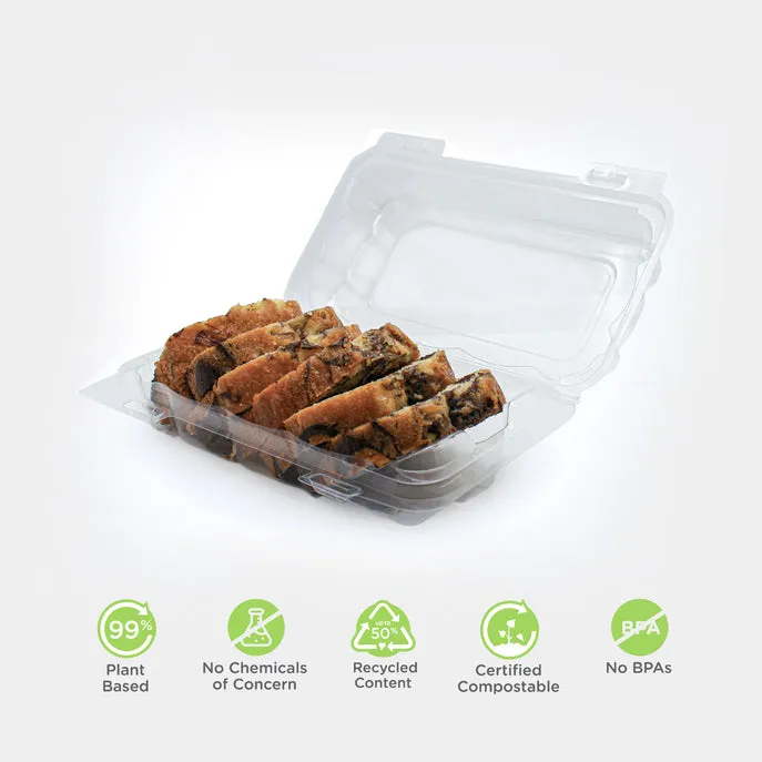 Single Row 3 Perimeter Seal Cookie. Donut & Sliced Loaf Angled Display Package. Crystal Clear. PLA. 205/Case