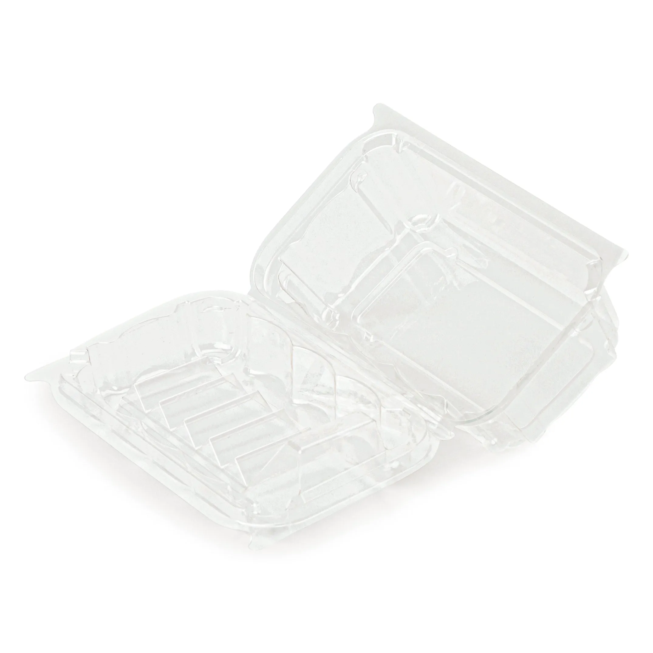 Single Row 6-pack 2.75 Cookie & Bar Tiered Display Package. Crystal Clear. PLA. 275/Case