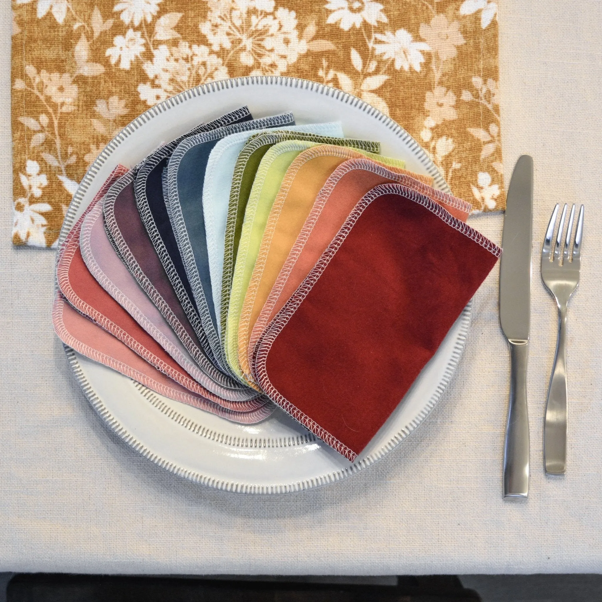 Small Cloth Napkins: Color Mixes