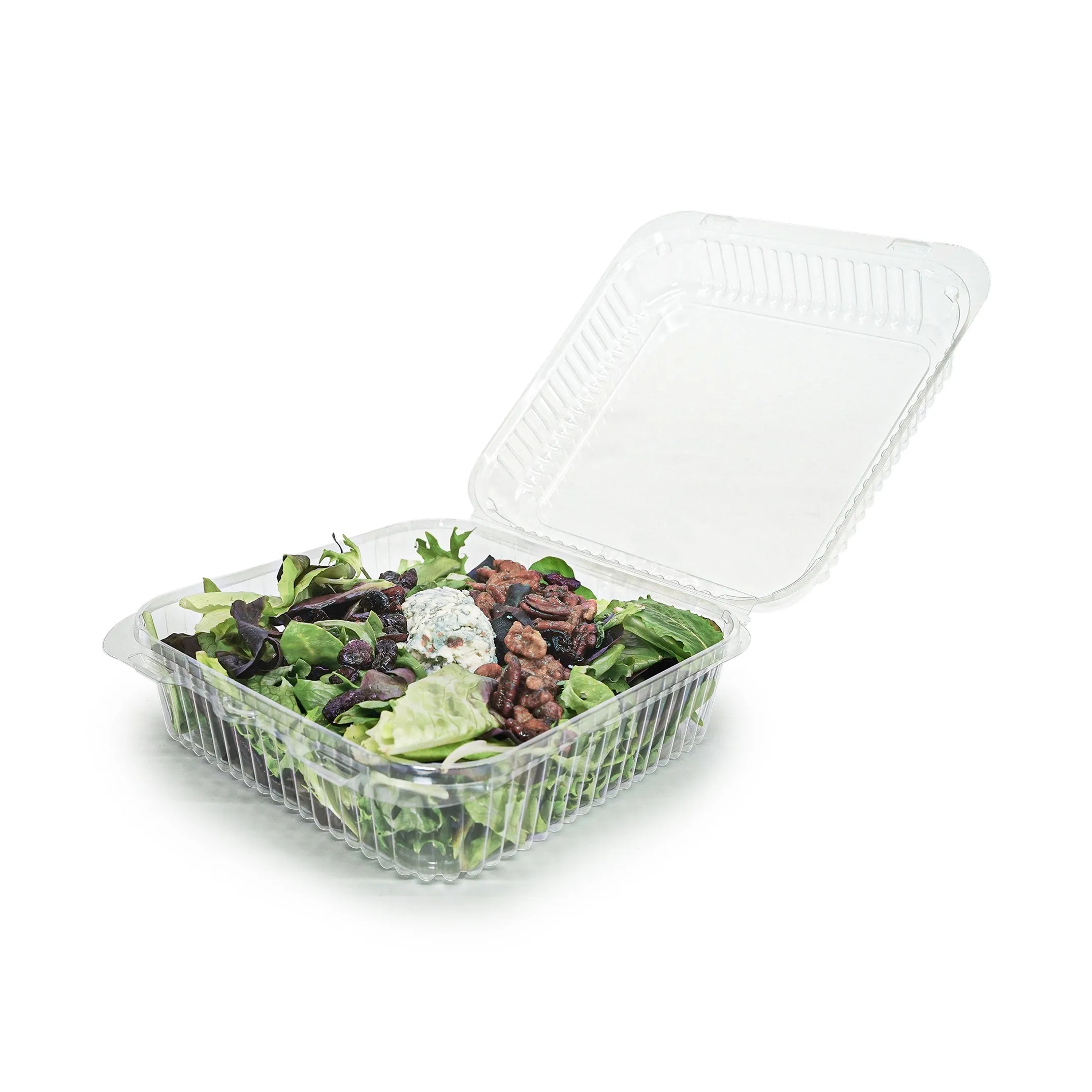 Square 96 oz. Center Seal Multi-purpose Package. Crystal Clear. PLA. 200/Case