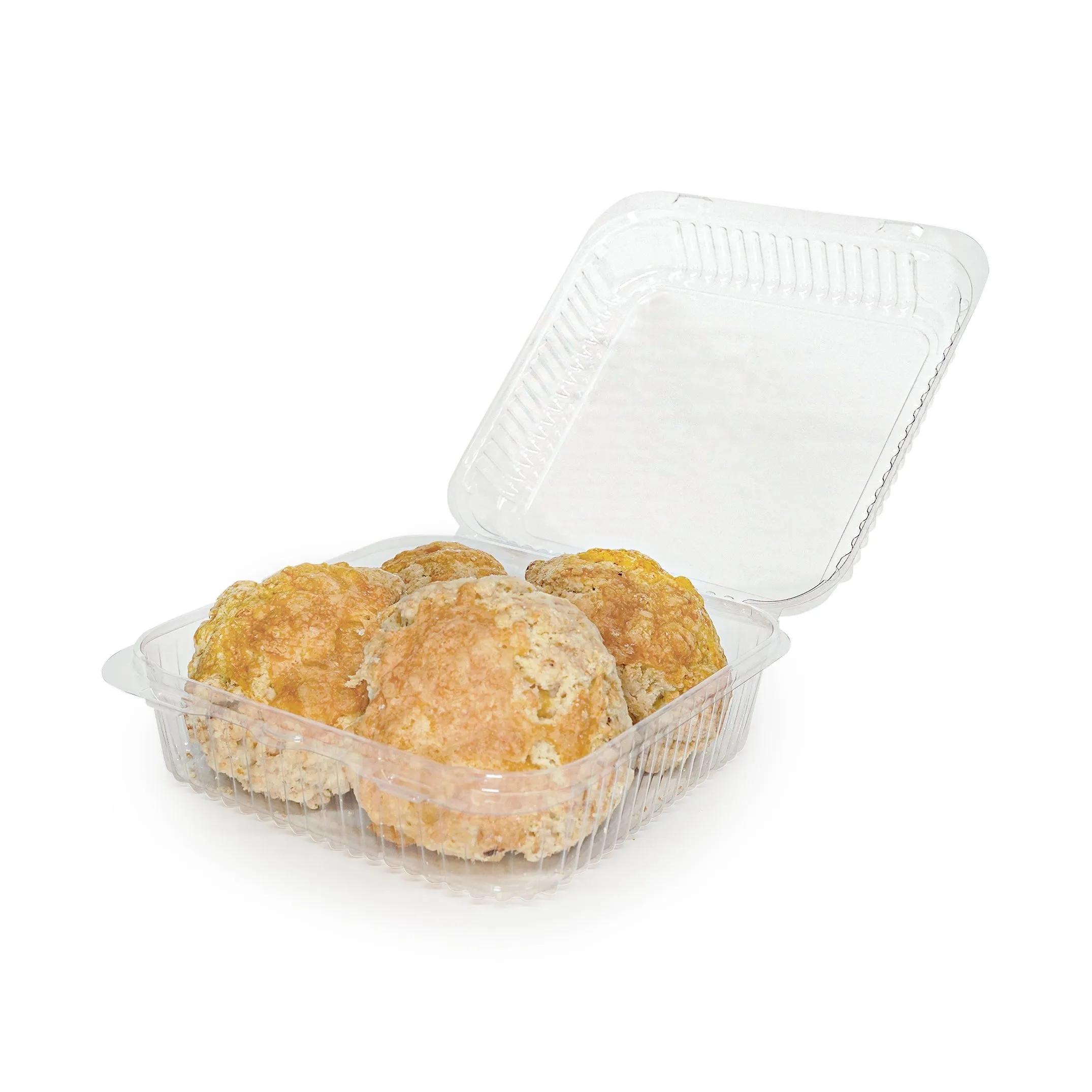 Square 96 oz. Center Seal Multi-purpose Package. Crystal Clear. PLA. 200/Case