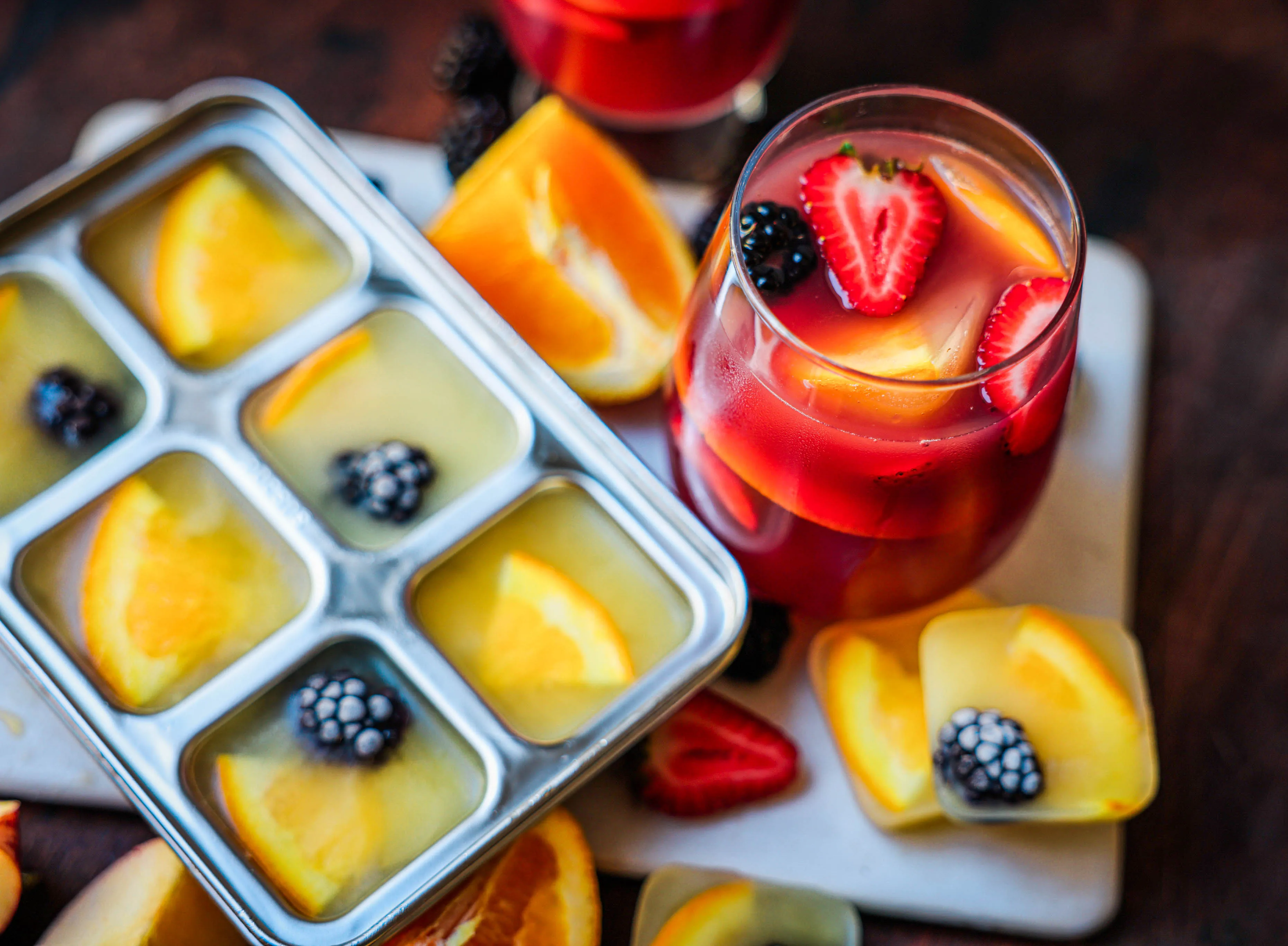 STAINLESS STEEL ICE CUBE TRAYS. 12 Large Cubes. 2 PACK by ecozoi