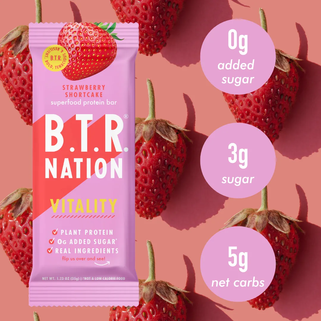 Strawberry Shortcake VITALITY (12 Count )  by B.T.R. Bar