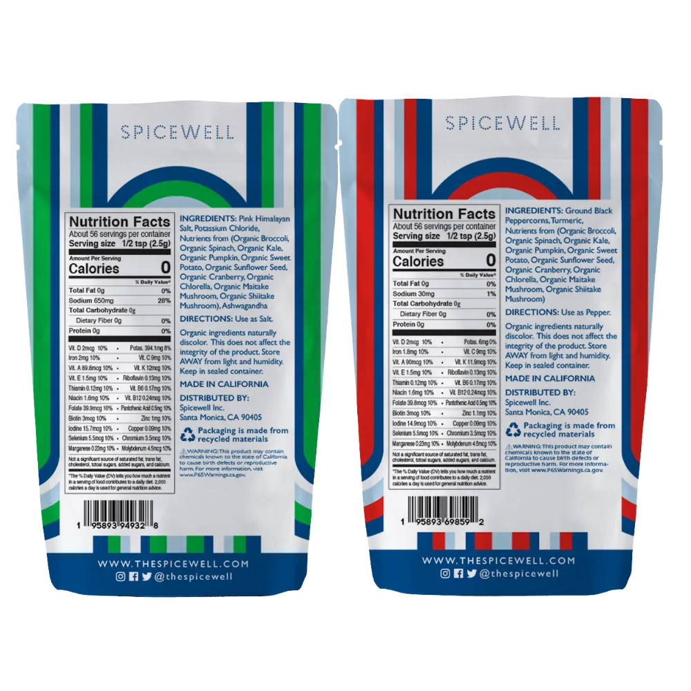Superfood Salt & Pepper Duo by Spicewell