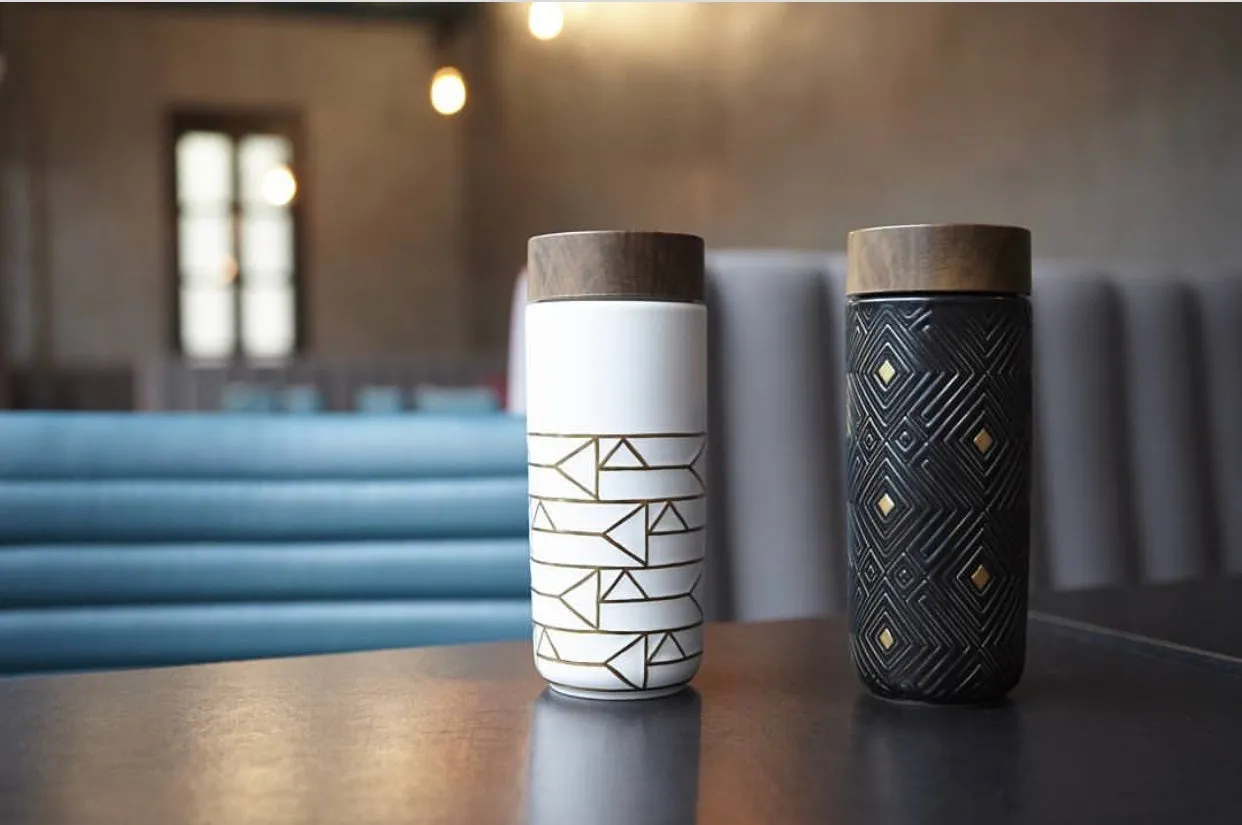 The Miracle Gold Ceramic Tumbler by ACERA LIVEN