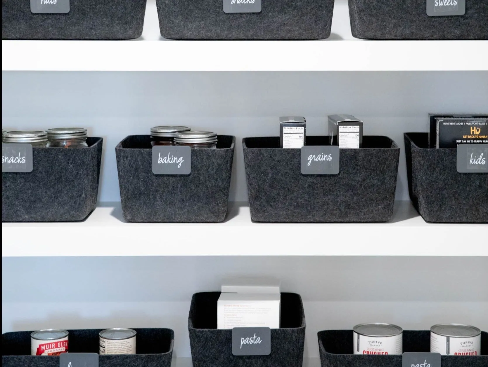 The Sculpted Bin - Wide | Set of 3