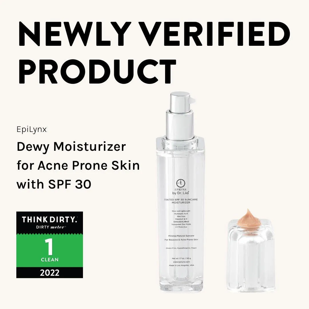 Tinted. Dewy Moisturizer for Sensitive Skin & Suncare with SPF 30