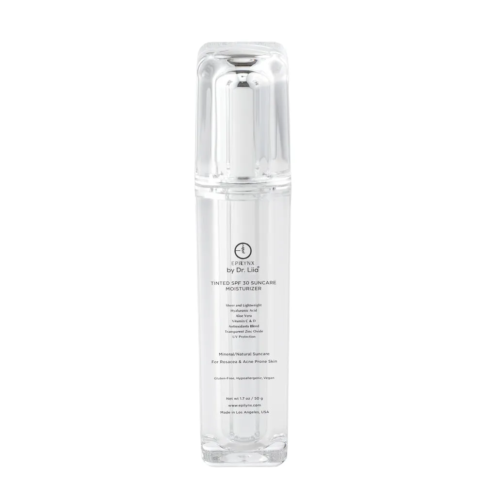 Tinted. Dewy Moisturizer for Sensitive Skin & Suncare with SPF 30