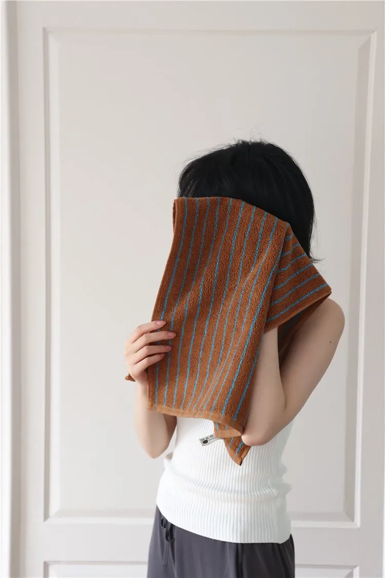 Ultra Soft Absorbent Retro Stripe Bath Towel - 100% Organic Cotton