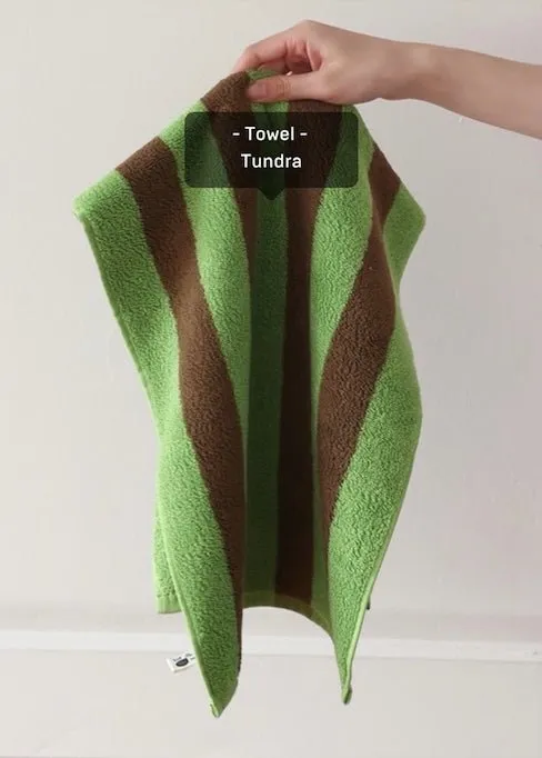 Ultra Soft Absorbent Retro Stripe Bath Towel - 100% Organic Premium Combed Cotton