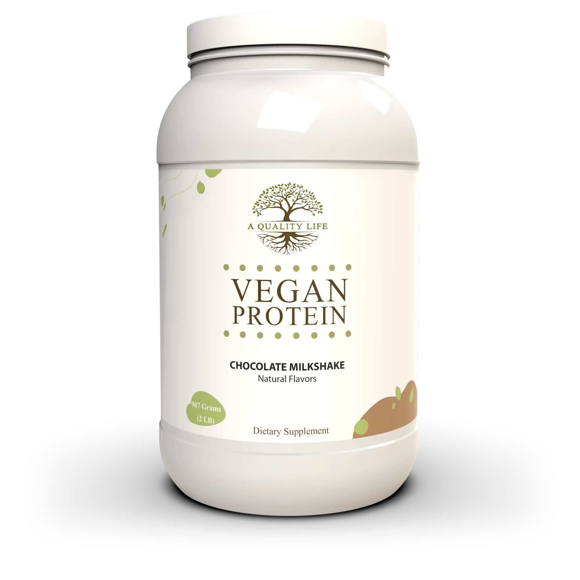 Vegan Protein Chocolate Milkshake by A Quality Life Nutrition