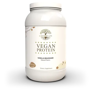 Vegan Protein Vanilla Milkshake by A Quality Life Nutrition