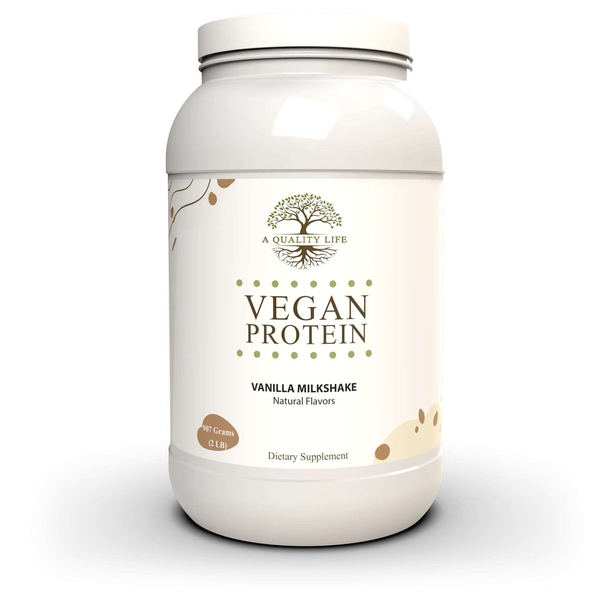 Vegan Protein Vanilla Milkshake by A Quality Life Nutrition
