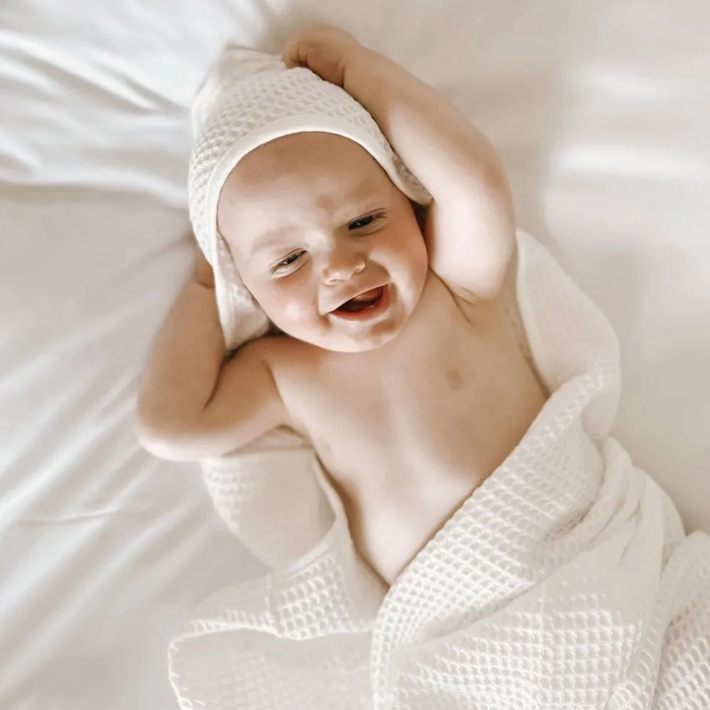 Waffle Hooded Baby Towel