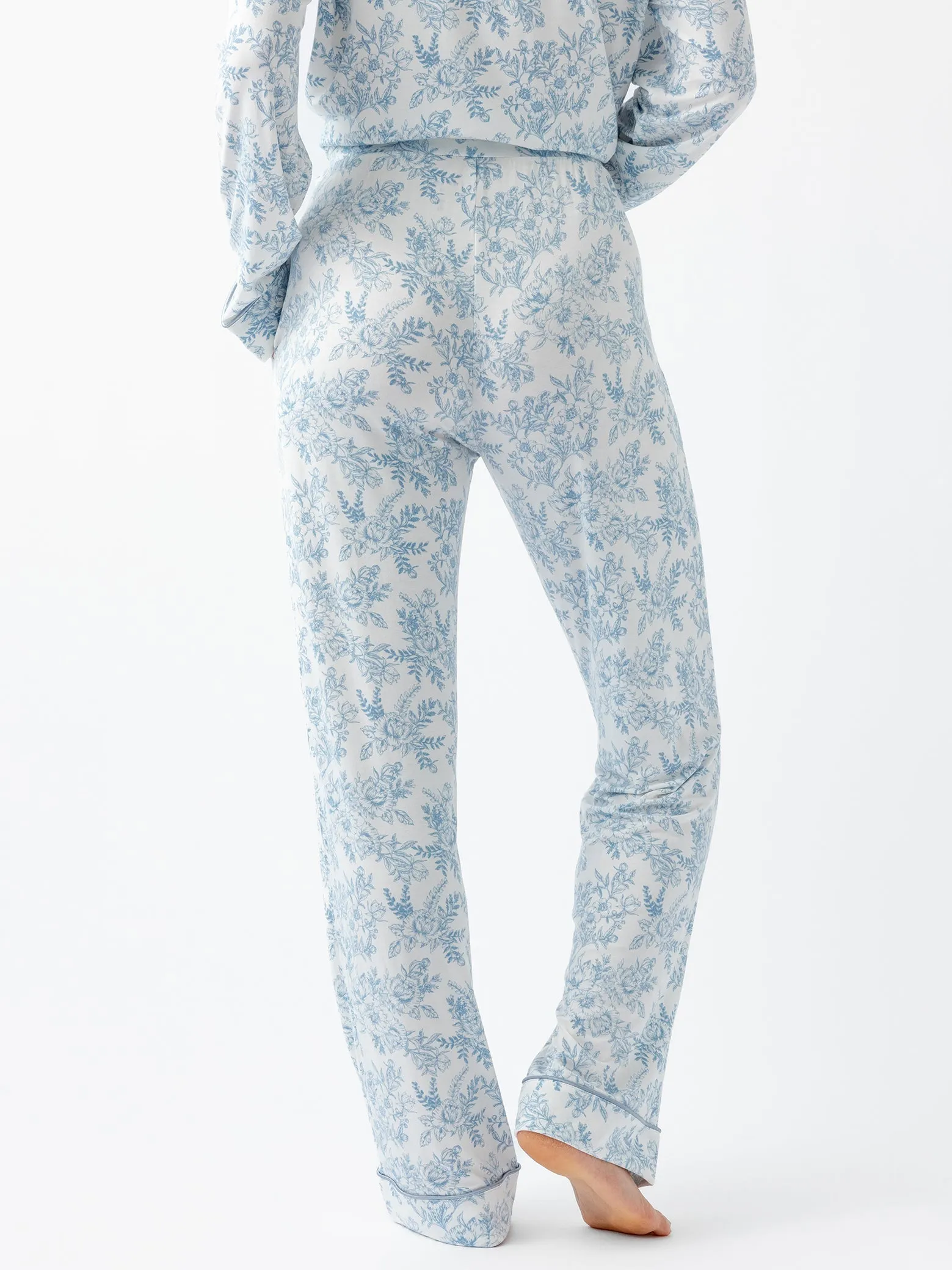 Women's Bamboo Stretch-Knit Long Sleeve Pajama Set