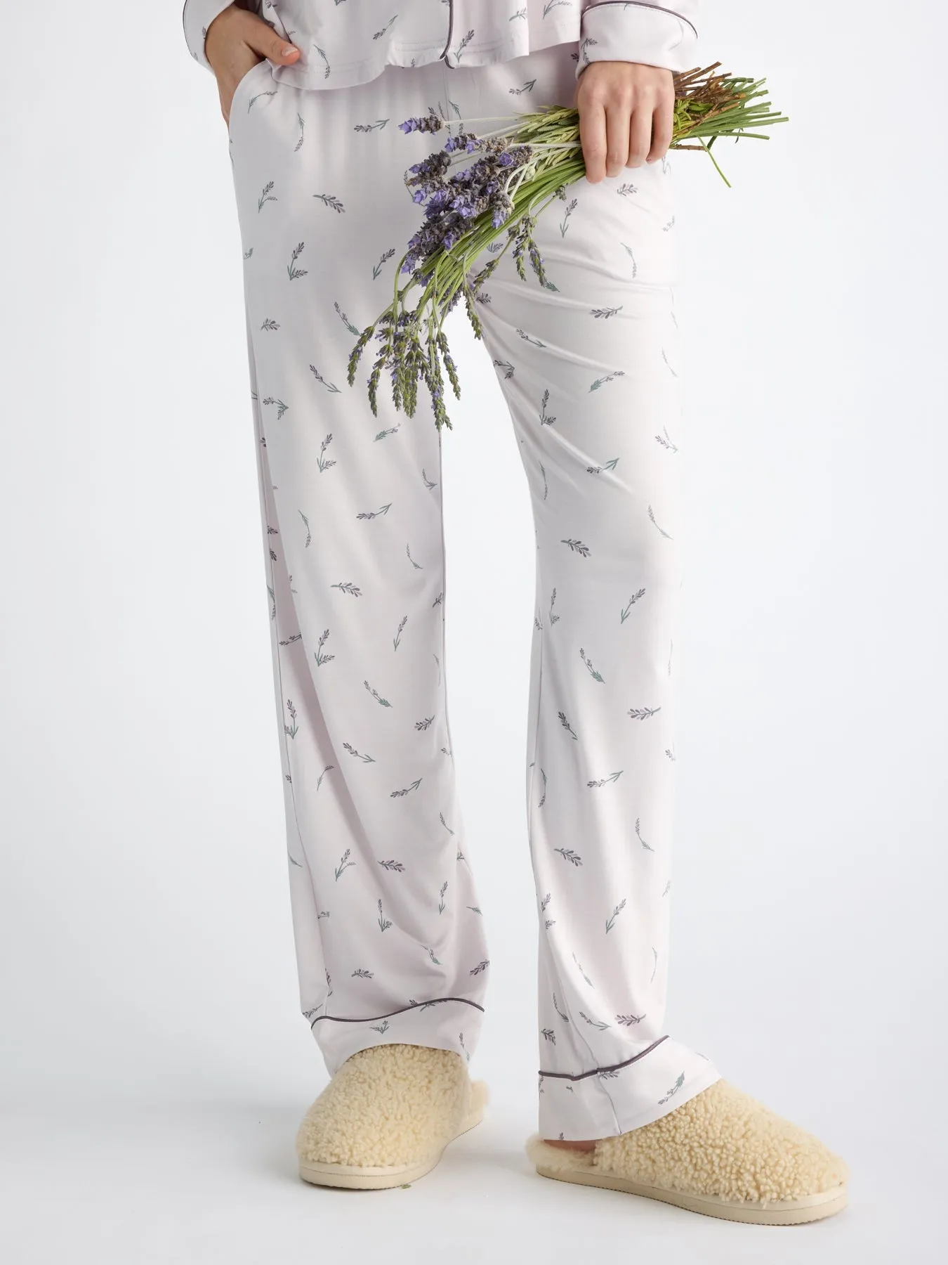 Women's Bamboo Stretch-Knit Long Sleeve Pajama Set