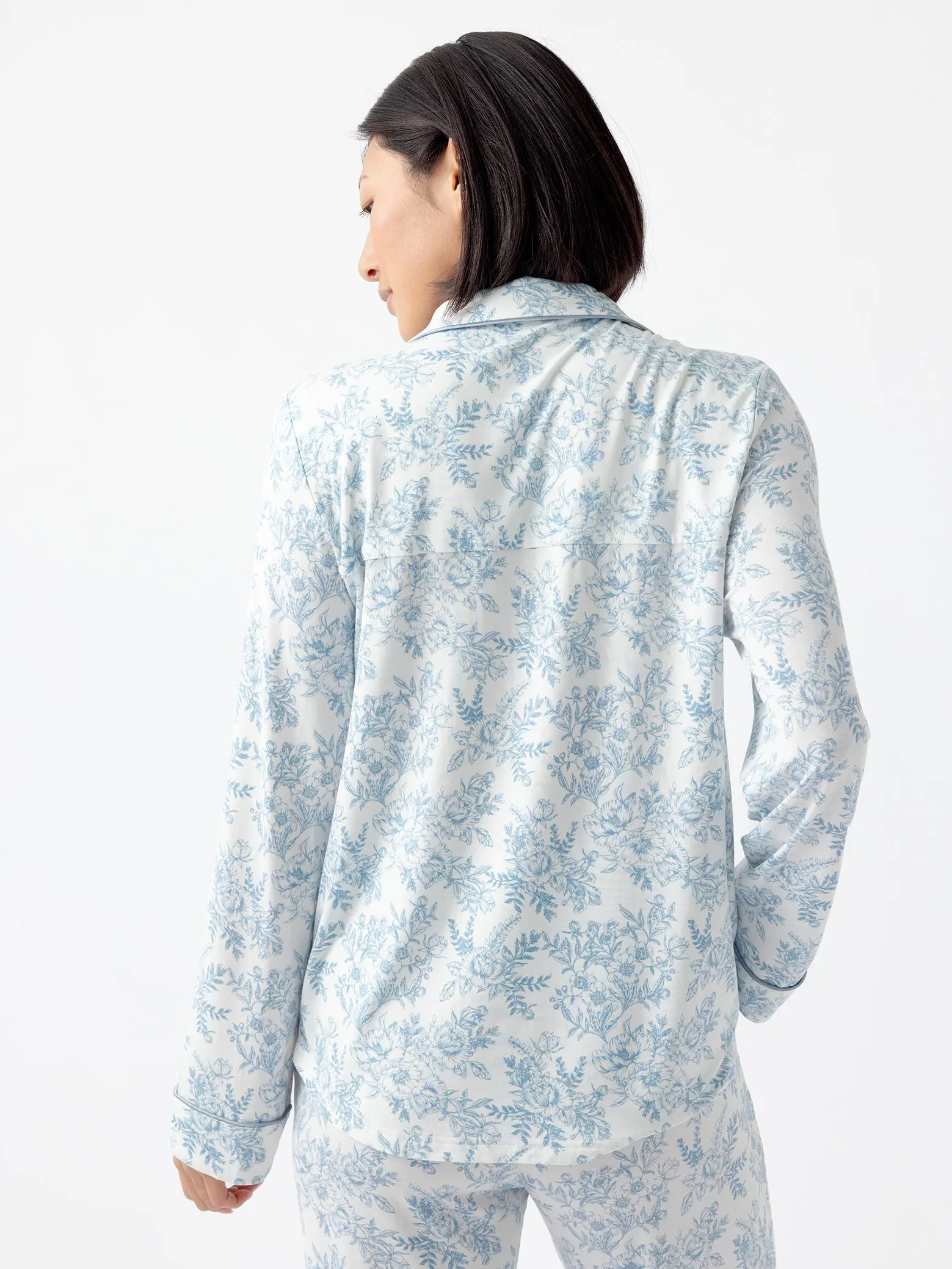 Women's Bamboo Stretch-Knit Long Sleeve Pajama Set