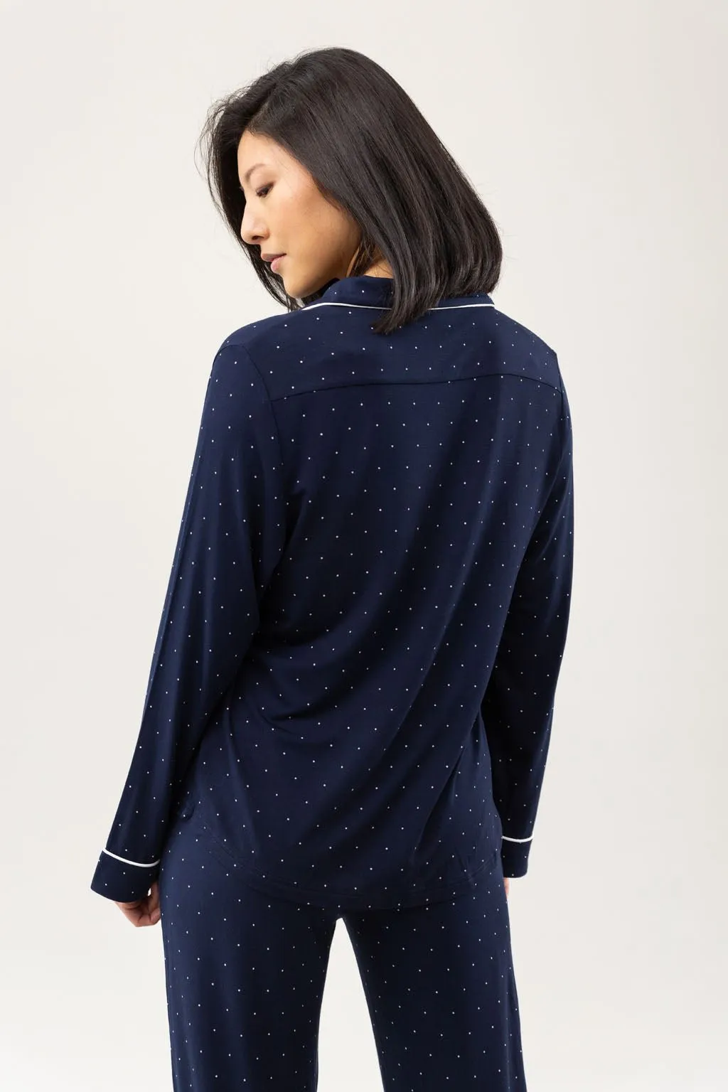 Women's Bamboo Stretch-Knit Long Sleeve Pajama Set