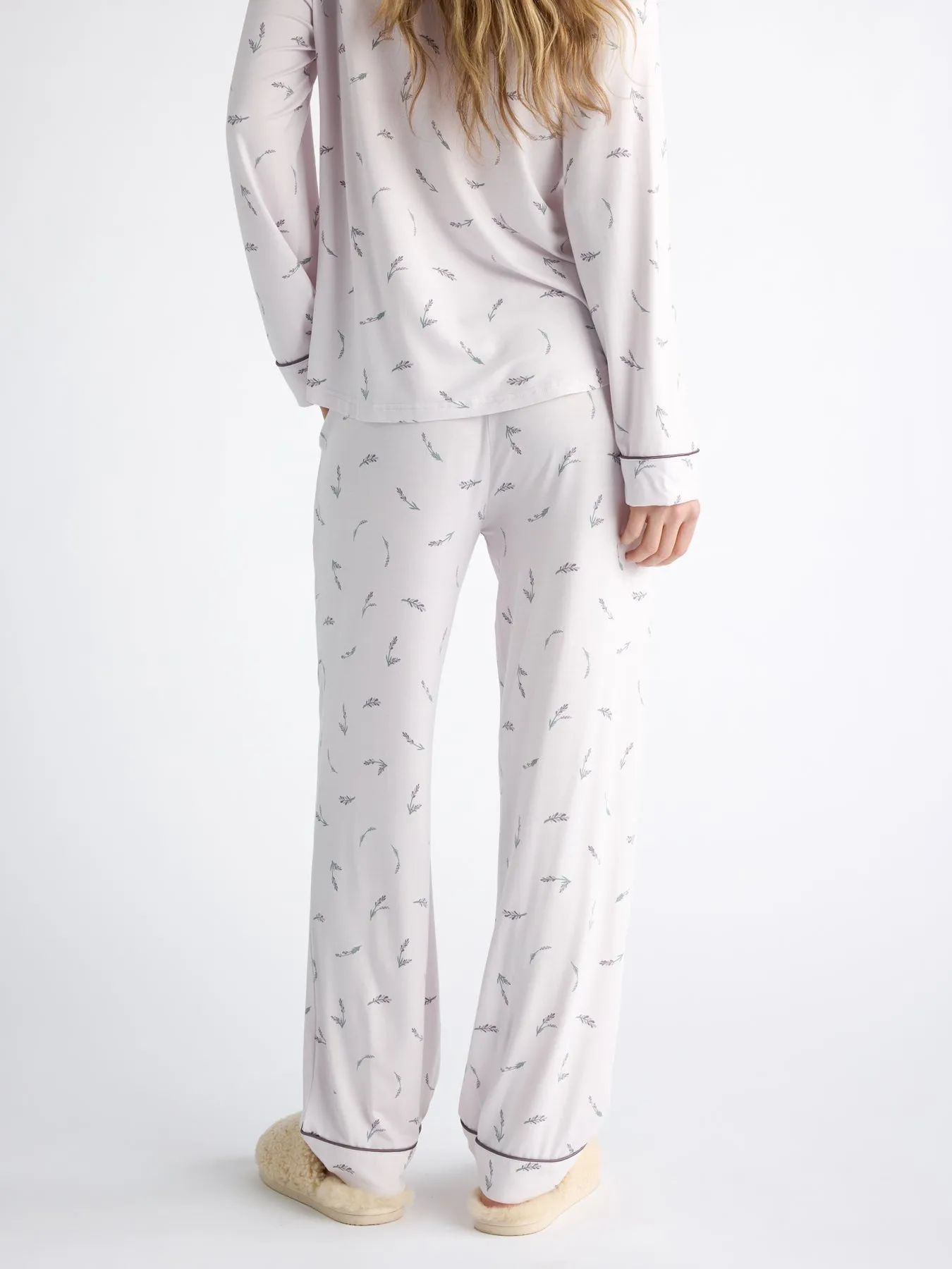 Women's Bamboo Stretch-Knit Long Sleeve Pajama Set