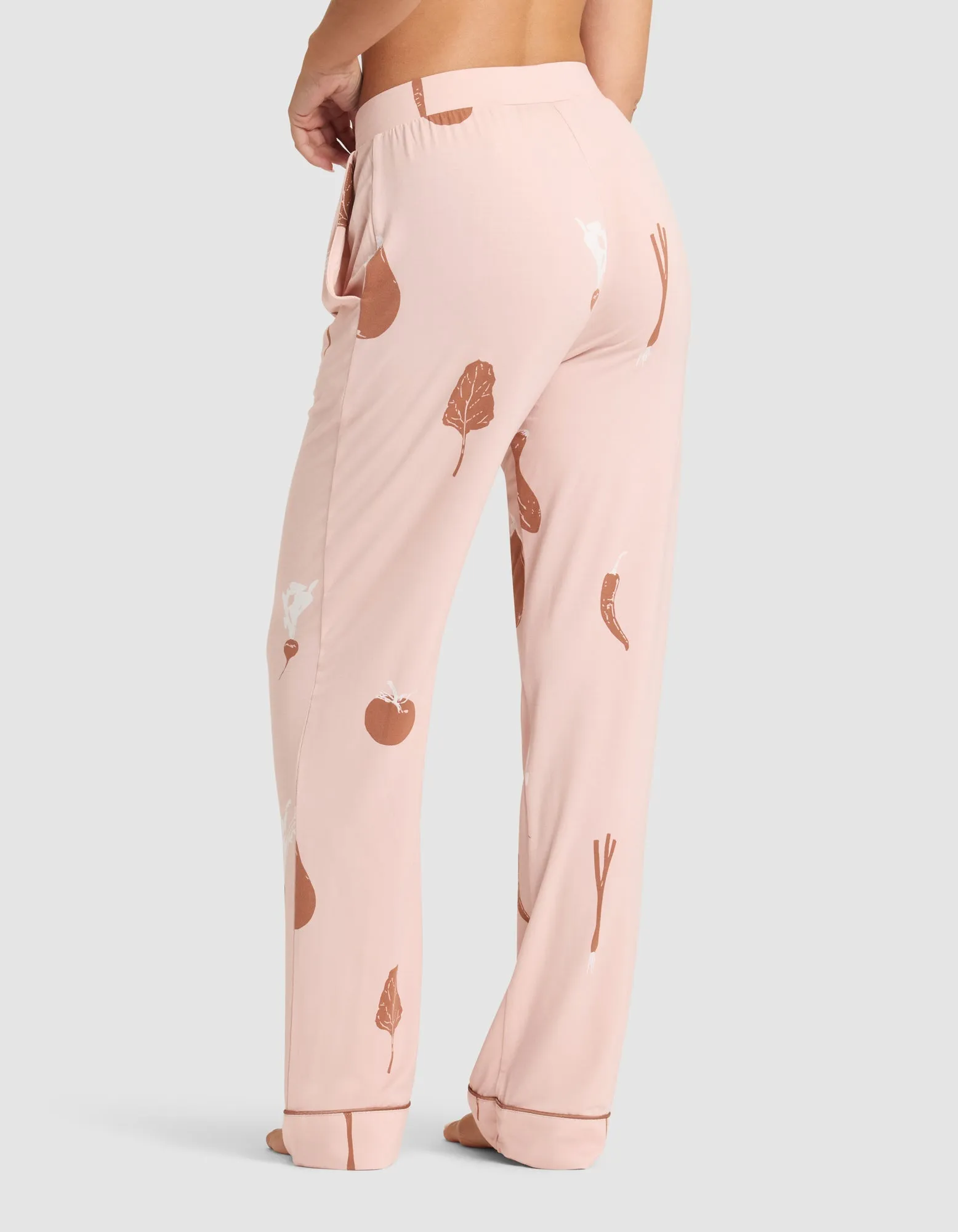 Women's Bamboo Stretch-Knit Short Sleeve & Pant Pajama Set